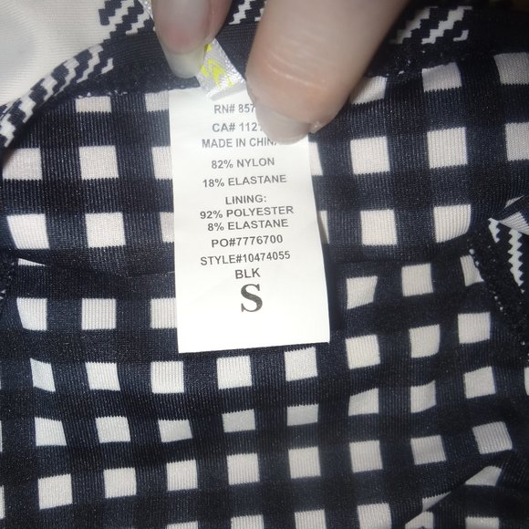 🆕 O'neill buffalo plaid checkers string Bikini XS/Small swimsuit beachwear - Picture 12 of 12